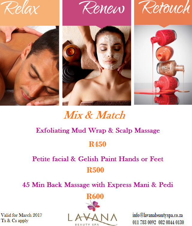 Lavana Beauty Spa March Promotional Special